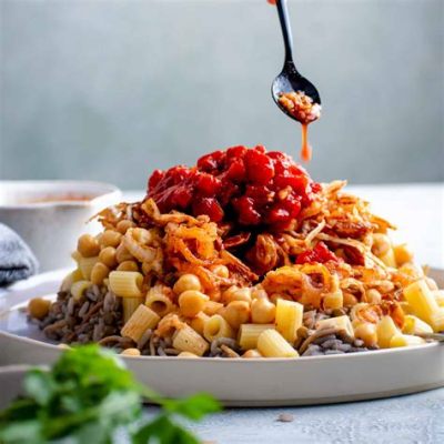  Koshari: Un plat végétarien égyptien réconfortant et piquant à Gizeh