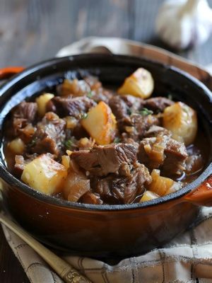  Le Lancashire Hotpot ? Un Délice Entierement Reconfortant à Base de Mouton Et de Légumes Racines !