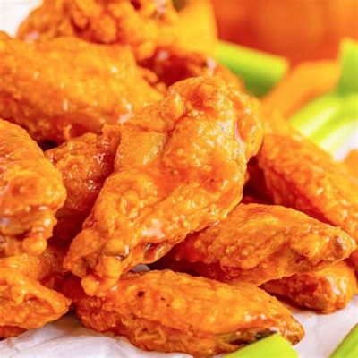  Les Buffalo Wings: Une symphonie épicée de saveurs savoureuses et croustillantes !